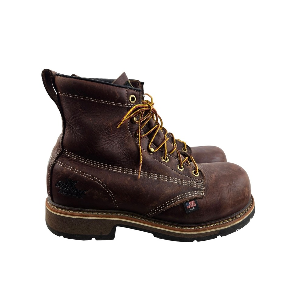 Thorogood American Heritage Mens 9 D Composite Toe Work Boots Brown 804-4367 USA